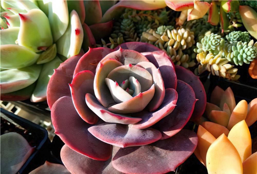 红粉台阁 Echeveria runyonii cv