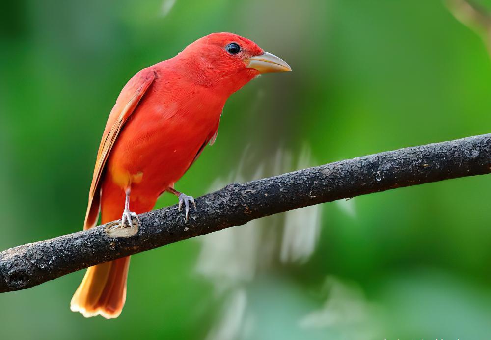 玫红丽唐纳雀 / Summer Tanager / Piranga rubra